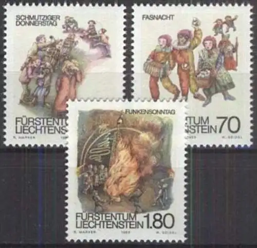 LIECHTENSTEIN 1983 Mi-Nr. 818/20 ** MNH