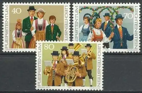 LIECHTENSTEIN 1980 Mi-Nr. 754/56 ** MNH