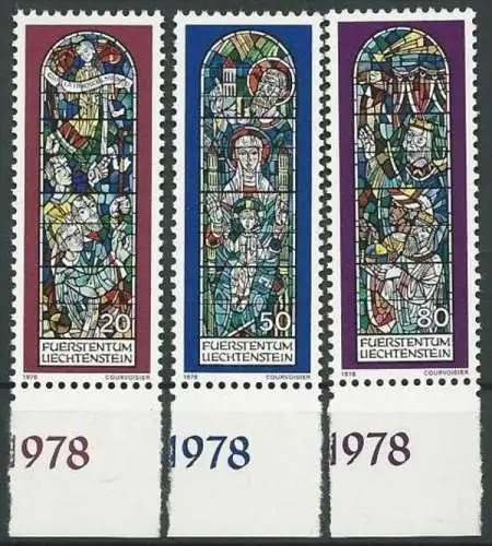 LIECHTENSTEIN 1978 Mi-Nr. 720/22 ** MNH