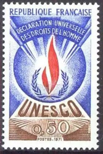 FRANKREICH 1971 Mi-Nr. 12 UNESCO ** MNH