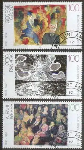 DEUTSCHLAND 1993 Mi-Nr. 1656/58 o used - aus Abo