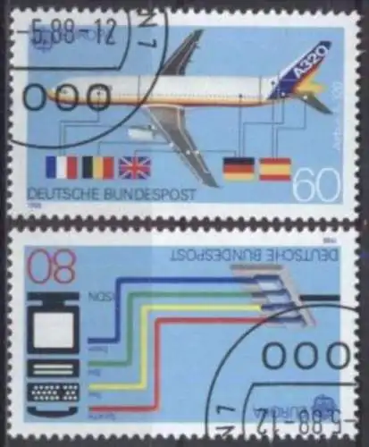 DEUTSCHLAND 1988 Mi-Nr. 1367/68 o used - aus Abo