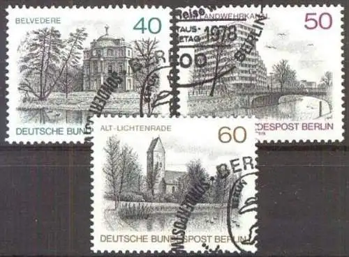 BERLIN 1978 Mi-Nr. 578/80 o used