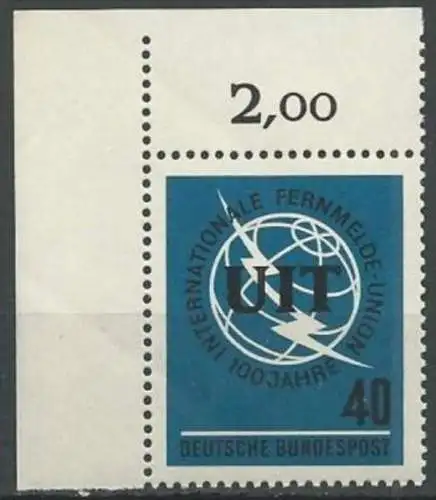 DEUTSCHLAND 1965 Mi-Nr. 476 Eckrand ** MNH