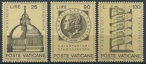 VATIKAN 1972 Mi-Nr. 596/98 ** MNH