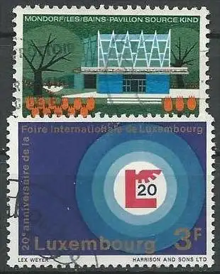 LUXEMBURG 1968 Mi-Nr. 773/74 o used