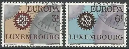 LUXEMBURG 1967 Mi-Nr. 748/49 o used