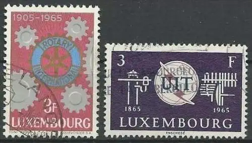 LUXEMBURG 1965 Mi-Nr. 709 + 714 o used