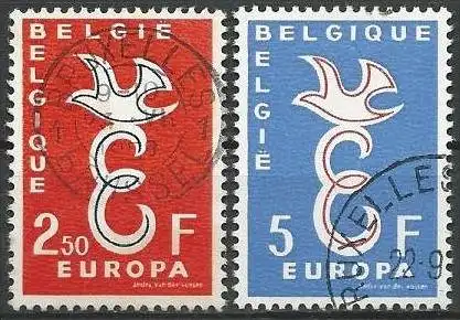 BELGIEN 1958 Mi-Nr. 1117/18 o used - CEPT