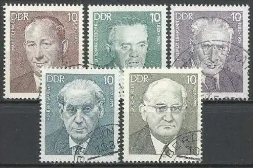 DDR 1982 Mi-Nr. 2686/90 o used