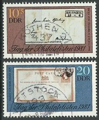 DDR 1981 Mi-Nr. 2646/47 o used