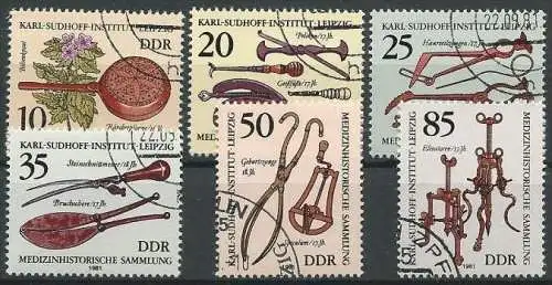 DDR 1981 Mi-Nr. 2640/45 o used