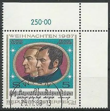 ÖSTERREICH 1987 Mi-Nr. 1908 Eckrand o used - aus Abo