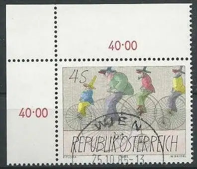 ÖSTERREICH 1985 Mi-Nr. 1829 Eckrand o used - aus Abo