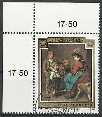ÖSTERREICH 1985 Mi-Nr. 1809 Eckrand o used - aus Abo