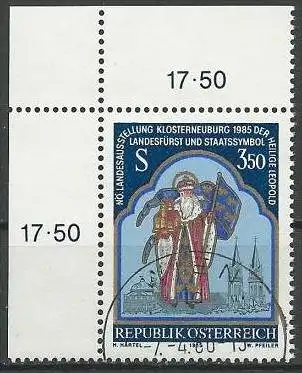 ÖSTERREICH 1985 Mi-Nr. 1808 Eckrand o used - aus Abo