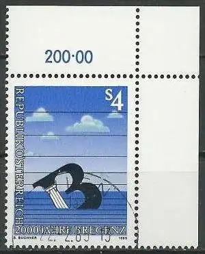 ÖSTERREICH 1985 Mi-Nr. 1805 Eckrand o used - aus Abo