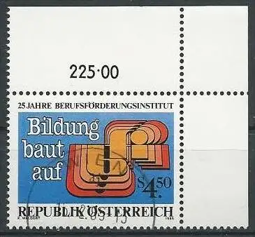 ÖSTERREICH 1985 Mi-Nr. 1804 Eckrand o used - aus Abo