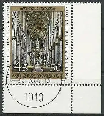 ÖSTERREICH 1985 Mi-Nr. 1802 Eckrand o used - aus Abo