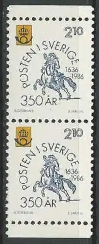 SCHWEDEN 1986 Mi-Nr. 2x 1381 ** MNH