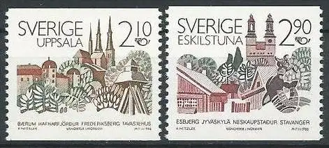 SCHWEDEN 1986 Mi-Nr. 1395/96  ** MNH