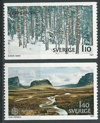 SCHWEDEN 1977 Mi-Nr. 989/90 ** MNH