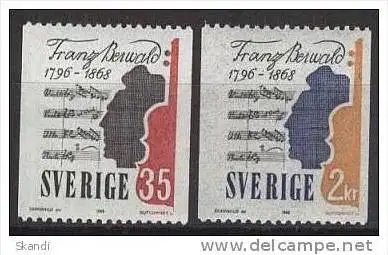 SCHWEDEN 1968 Mi-Nr. 601/02 C ** MNH