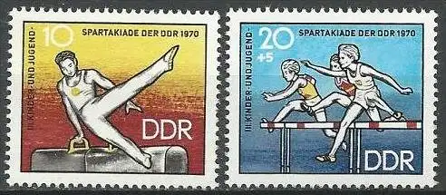 DDR 1970 Mi-Nr. 1594/95 ** MNH