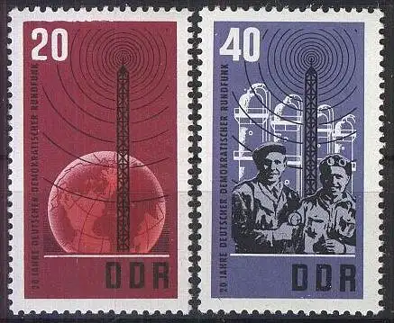 DDR 1965 Mi-Nr. 1111/12 ** MNH