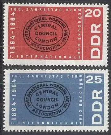 DDR 1964 Mi-Nr. 1054/55 ** MNH