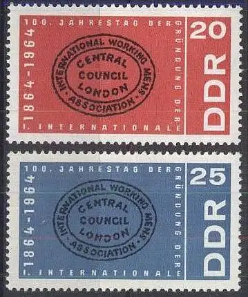 DDR 1964 Mi-Nr. 1054/55 ** MNH