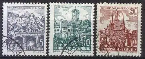 DDR 1961 Mi-Nr. 835/37 o used