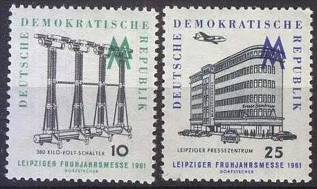 DDR 1961 Mi-Nr. 813/14 ** MNH