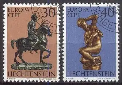 LIECHTENSTEIN 1974 Mi-Nr. 600/01 o used - CEPT
