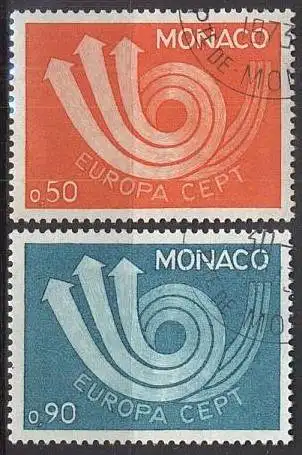 MONACO 1973 Mi-Nr. 1073/74 o used - CEPT