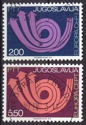 JUGOSLAWIEN 1973 Mi-Nr. 1507/08 o used - CEPT