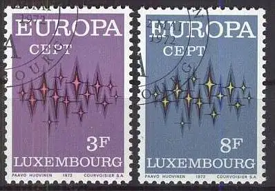 LUXEMBURG 1972 Mi-Nr. 846/47 o used - CEPT