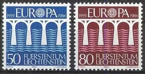 LIECHTENSTEIN 1984 Mi-Nr. 837/38 ** MNH