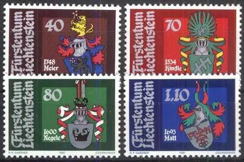 LIECHTENSTEIN 1981 Mi-Nr. 766/69 ** MNH