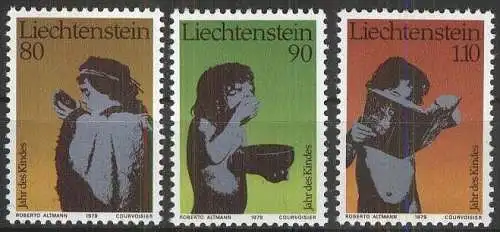 LIECHTENSTEIN 1979 Mi-Nr. 725/27 ** MNH