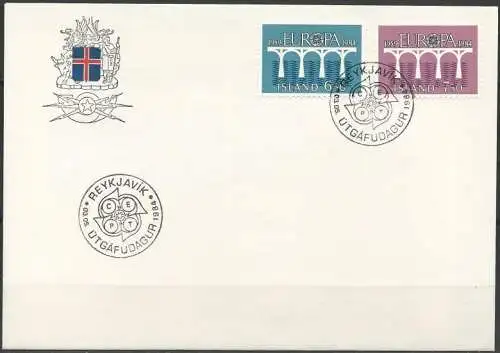 ISLAND 1984 Mi-Nr. 614/15 FDC
