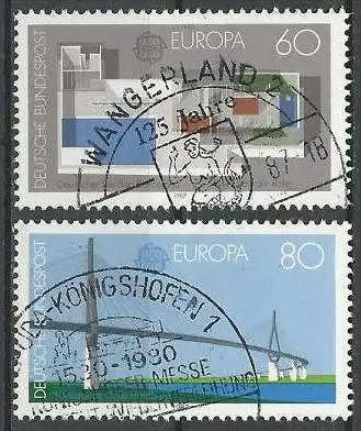 DEUTSCHLAND 1987 Mi-Nr. 1321/22 o used