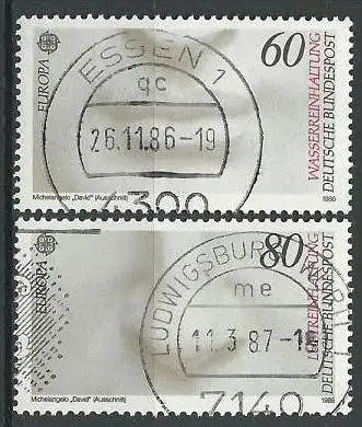 DEUTSCHLAND 1986 Mi-Nr. 1278/79 o used