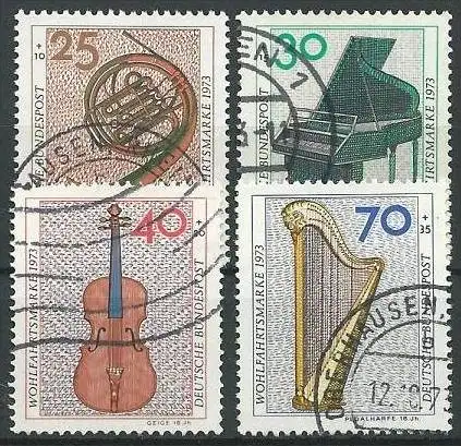 DEUTSCHLAND 1973 Mi-Nr. 782/85 o used