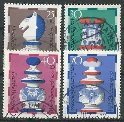 DEUTSCHLAND 1972 Mi-Nr. 742/45 o used