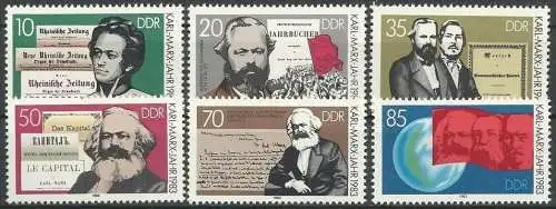 DDR 1983 Mi-Nr. 2783/88 ** MNH