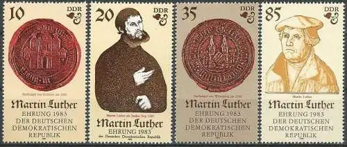 DDR 1982 Mi-Nr. 2754/57 ** MNH