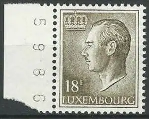 LUXEMBURG 1986 Mi-Nr. 1150 mit Bogennummer ** MNH