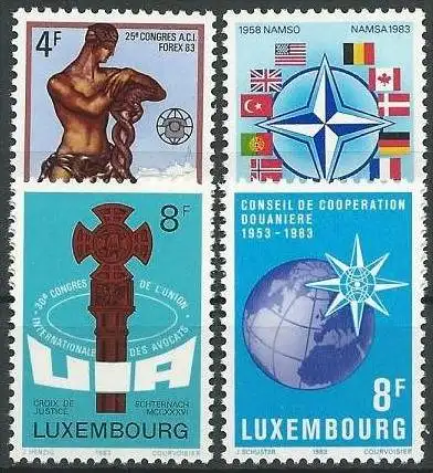 LUXEMBURG 1983 Mi-Nr. 1070/73 ** MNH