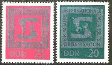 DDR 1969 Mi-Nr. 1517/18 ** MNH